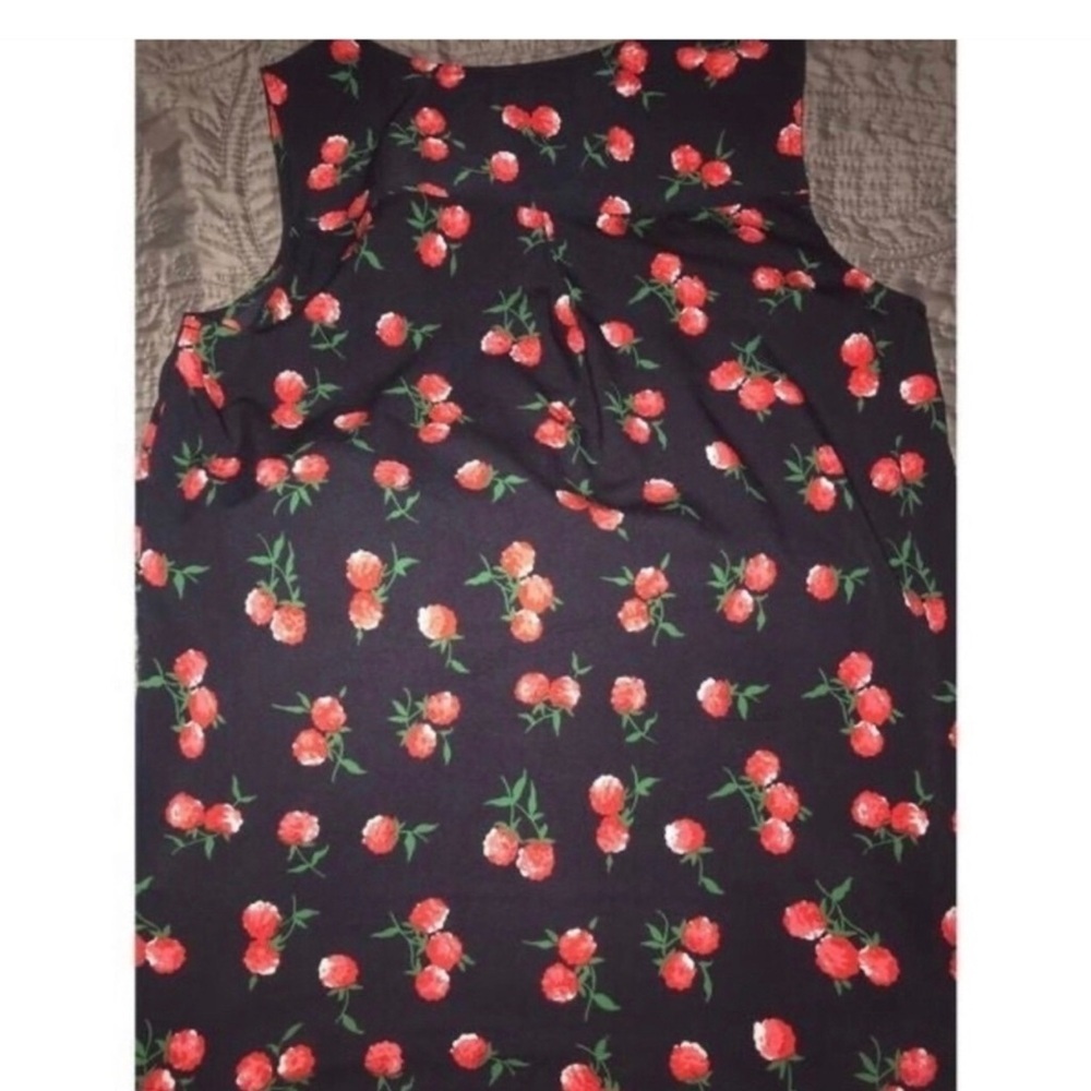 Talbots Raspberry Print Sleeveless Blouse Size Small - Picture 7 of 7
